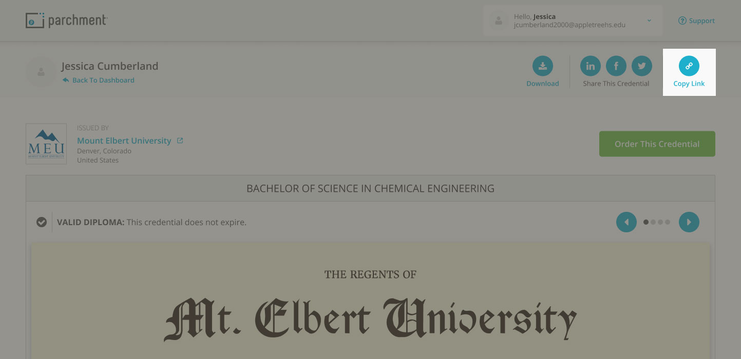 How To Share A Digital Diploma on LinkedIn - Parchment