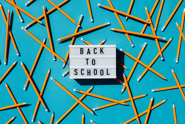 back to school lightbox sign