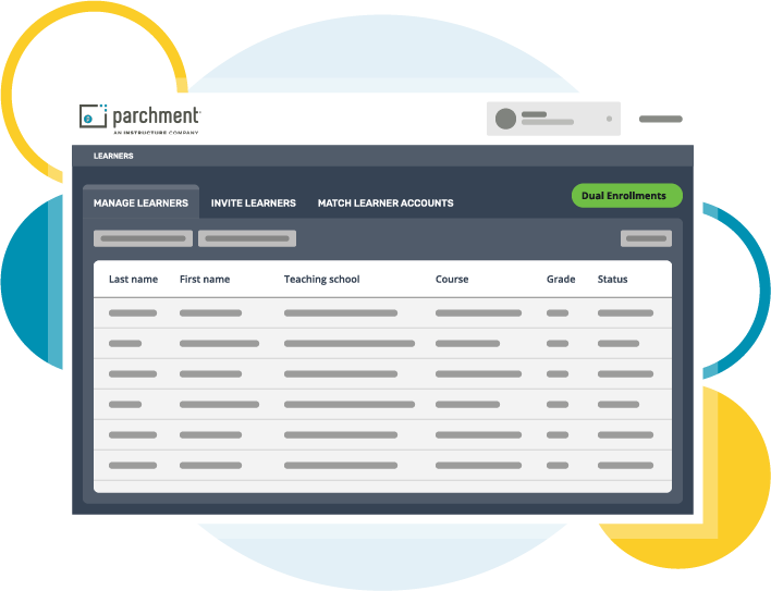 Parchment Dual Enrollment Platform for Universities